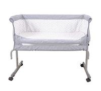 Lit Bébé Cododo, Berceau Cododo Bébé avec Matelas Moelleux et Moustiquaire, Lit Cododo Bebe avec Fonction Pliante et Fixe, Côté Ouvrant et Repliable pour les Bébés de 1 à 36 Mois
