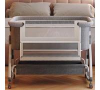Lit bébé Cododo pour dormir en toute sécurité avec matelas en fibre de coco et table de couches