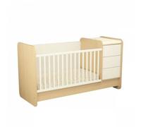 Lit bébé combiné évolutif avec commode à langer 3 tiroirs - BALLOON