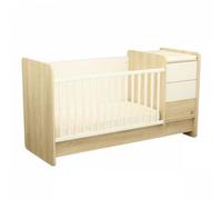 Lit combiné évolutif avec commode à langer 3 tiroirs - PALOMA