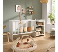 Lit Bébé Combiné Évolutif En Bois - First Blanc 60X120