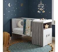 Lit Bébé Combiné Évolutif En Bois - Nao Blanc 60X120