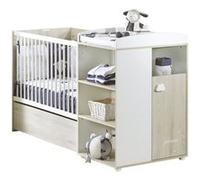 Lit Combiné - 120x60cm - Evolutif en 90x190cm - Babyprice Smile - Hêtre
