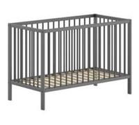 Lit Bébé Dino 60x120 Cm Anthracite Gris G