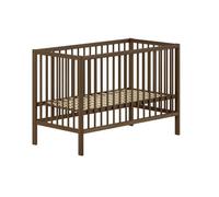 Lit bébé DINO 60x120 noyer - Sécurité et charme