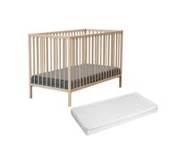 - Lit bébé en bois avec matelas