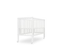 Interbaby Lit bébé Mod. Basic en hêtre - cododo 120x60, évolutif, réglable - Blanc