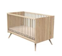 Lit bébé évolutif 140x70cm en bois marron