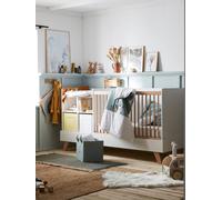 Lit bébé évolutif combiné 4 en 1 COMBINID blanc / bois TU