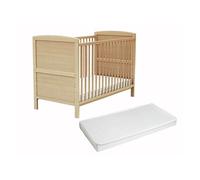 - Lit bébé évolutif en bois avec matelas en bois LUNA 60 x 120 cm