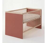 Lit Bébé Évolutif 'jimmy' 70 × 140 - Réglable En Hauteur Et Transformable En Lit Junior Mauve 70X140