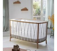 Lit bébé évolutif Kimi Bois de rose + Matelas