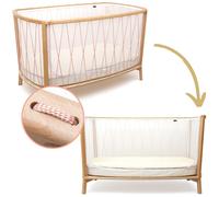 Lit bébé évolutif Kimi Organic V2 Bois de rose (60 x 120 cm)