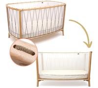 Lit bébé évolutif Kimi Organic V2 Hazelnut (60 x 120 cm)