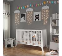 Lit bébé évolutif Timeo Espace qui grandit blanc 60x120cm