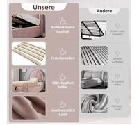 ""Lit bébé gonflable, motif cosmique lit simple, 90 x 190 cm, rose, velours, pour garçon et fille (sans matelas) ""