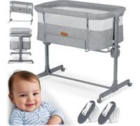 Lit bébé gris NK-243 avec fonction latérale