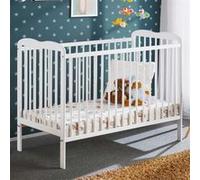 Lit pour bébé avec matelas FINA – 60x120, blanc