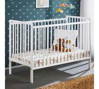 Lit pour bébé avec matelas ERA – 60x120, blanc