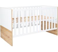 Lit bébé Maxim 70 x 140 cm / 4x réglable en hauteur / Barrière en bois massif
