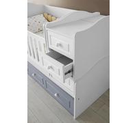 Lit bébé Montessori moderne avec tiroirs et espace de rangement Design fonctionnel