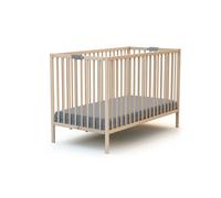 Lit bébé pliant - 60 x 120 cm - WEBABY - FLEX - Hêtre brut