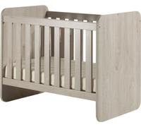 Lit bébé robuste 60x120 évolutif en lit enfant 90x200 coloris chêne clair collection DANY