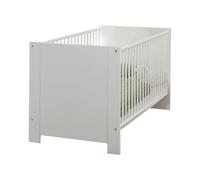 Lit bébé Rootz - Lit de chambre d'enfant moderne - Sommeil confortable - Conception sécurisée - Blanc - 78 x 83 x 143 cm