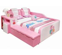 Lit bébé Rosa avec étagères, modèle Peppa, multifonctionnel, pour filles