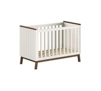 Lit parapluie pour bébé Vipack – Sezane – 60 x 120 cm – Couleur : Terre cuite et bois de noyer | Lits pour bébé