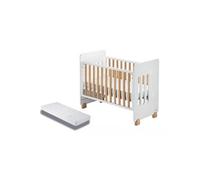 Lit Bébé - Star Nature avec Matelas