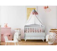 Lit bébé Style tente tiroirs Design moderne Chambre d'enfant confortable