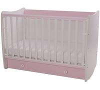 Lit-berceau transformable Lorelli - Dream, blanc et orchidée rose, 60 x 120 cm