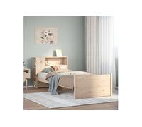 Vidaxl Lit Bibliothèque Sans Matelas 75x190 Cm Bois De Pin Massif
