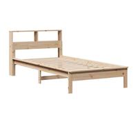 Lit bibliothèque simple - 1 Personne - vidaXL - 75x190 cm - pieds robustes - avec rangement - pour chambre xjn25k7071427
