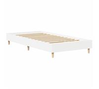 Lit Blanc - BMK - Cadre de lit - sans matelas - Contemporain - blanc 90x200 cm bois d'ingénierie - Lit chambre&592957