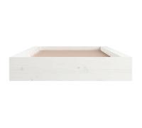 Lit Blanc - BMK - Cadre de lit - sans matelas - Contemporain - blanc 90x200 cm bois massif - Lit chambre&324748