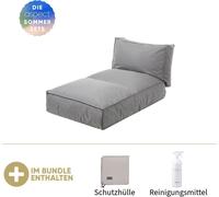Lit Blomus Bett S STAY en pierre, comprenant une housse de protection et un produit de nettoyage, offerts ement