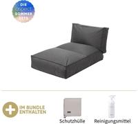 Lit Blomus S STAY Coal, avec housse de protection et produit d'entretien S