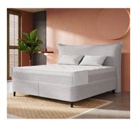Lit boxspring coffre complet 160cm + matelas + surmatelas NUAGE