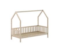 Lit cabane CABANE naturel 90x200 - Style tipi
