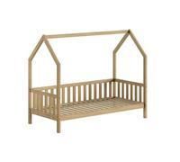 Vipack Cadre de lit Home 90x200 cm avec grille Chêne massif