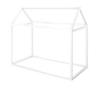 Lit Cabane En Bois Fsc® Pour Enfant - Lit Montessori Au Sol Blanc 70X140