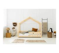 Lit cabane enfant en bois rmp mila, couchage 120x190 cm