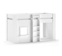 Vipack RENO lit de jeu mi-hauteur 90 x 200 cm surface de couchage, blanc