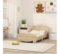 Lit cabane enfant SEYAKANY 143x80 cm Lit en bois avec Barrières de Sécurité Lit Bas Évolutif 3-6 ans bois naturel