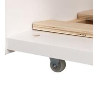 Lit cabane gigogne pour enfant 190x90cm blanc MARCEAU