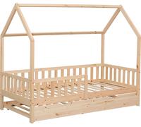 Lit cabane gigogne pour enfant 190x90cm en bois MARCEAU