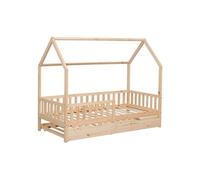 Happy Garden Lit cabane gigogne MARCEAU pour enfant 190x90 cm en bois