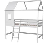 Lit cabane mezzanine pour enfant 190x90cm blanc MARGOT